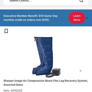 Sharper Image Relaxation Air Compression Boots